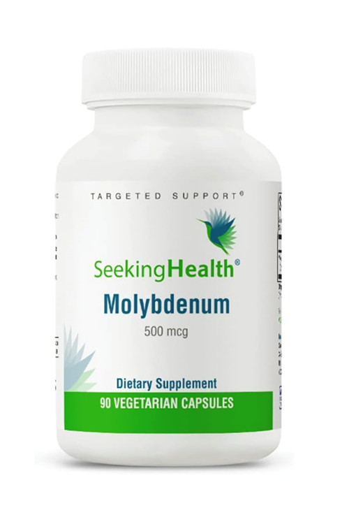 Seeking Health Molybdenum 500mg Molybdenum Glycinate Chelate Healthy Detoxification,Metabolism and Iron Utilization, (90 veg capsules) Usa Amazon Best Seller.4045