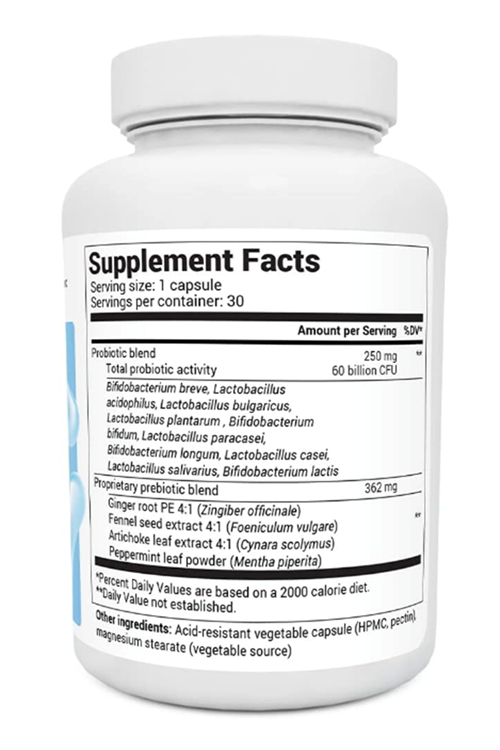 Dr. Berg 60 Billion Probiotic - Probiotics for Men & Women - Pre and Probiotics for Digestive Health - 30 Vegetable Capsul.Usa Amazon Best Seller.3949.