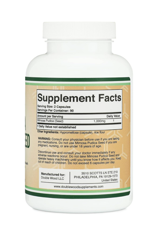 Double Wood Mimosa Pudica Seed  1000mg 180 Capsul.Abd Menşei 37.