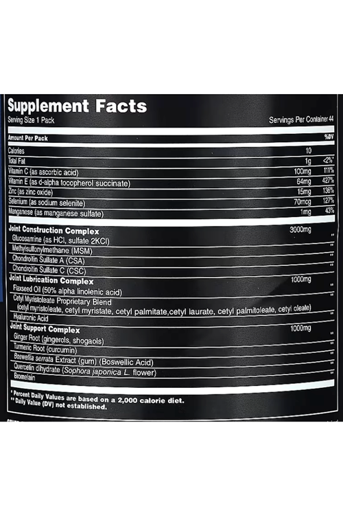 Animal  Flex  Comprehensive Joint Support   44 Pill Packs.3551