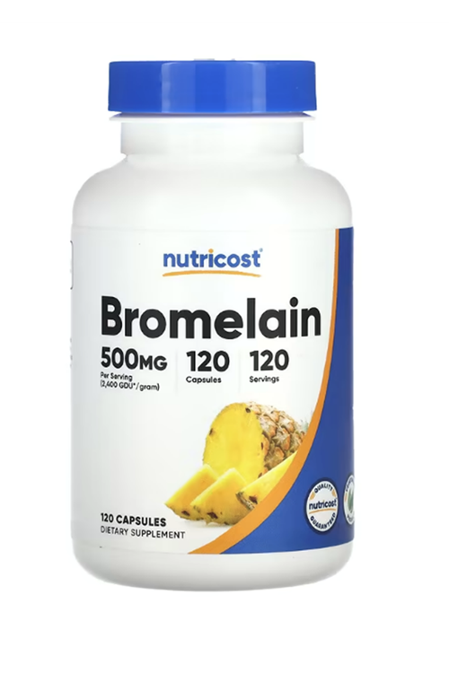Nutricost, Bromelain, 500 mg, 120 Capsules.Abd Menşei. 3934