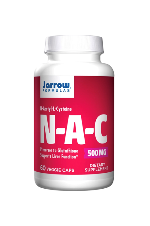 Jarrow Formulas N.A.C N-Acetyl-L-Cysteine 500 mg Liver Function - Glutathione 60 Veggie Capsul.3531.