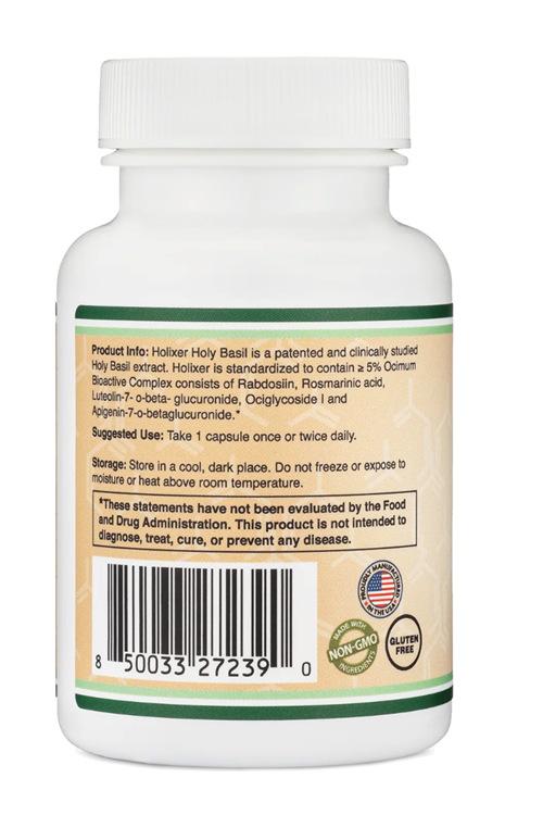 Double Wood  Holixer Holy Basil Extract (ÖSG ÖZEL SPORCU GIDALARI) 250mg 60 Capsul.38.