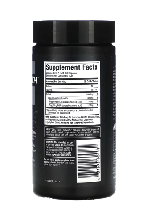 MuscleTech, Platinum 100% Fish Oil, 100 Soft Gel Capsules.Usa Version 3529