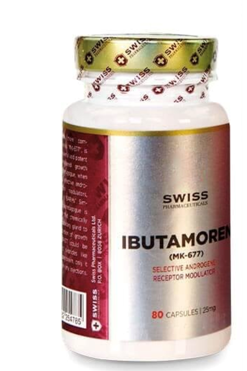 Swiss Pharmaceuticals IBUTA-MK 677  25 mg 80 capsul.Orıjınal Resmi Firma Ürünü.76.