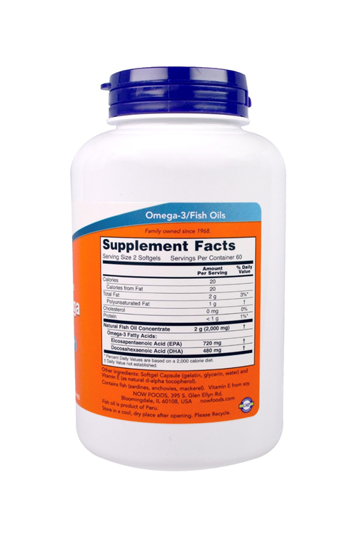 NOW Foods, Super Omega EPA Fish Oil, 120 Softgels. Usa 3537