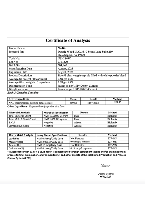 Double Wood (Özelsporcugıdaların'dan !!) NAD +  500 mg 60 Kapsul.45.