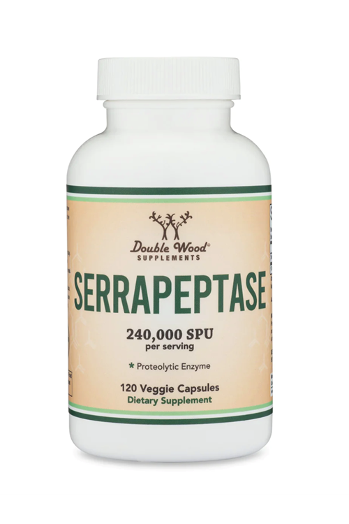 Double Wood Serrapeptase 240,000 SPU (ÖSG ÖZEL SPORCU GIDALARI) Vegie 120 Capsul.Abd Menşei.39.