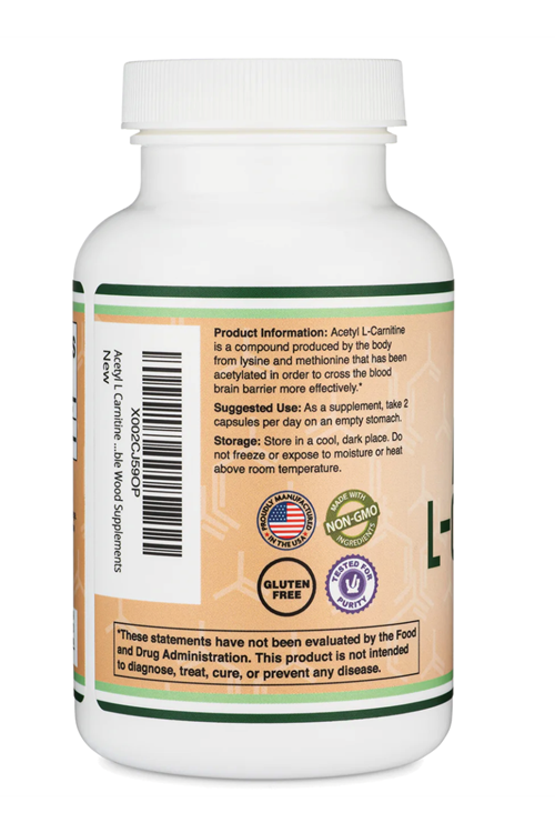 Double Wood Acetyl L-Carnitine (ALCAR) 1000mg 150 Capsul. 4141