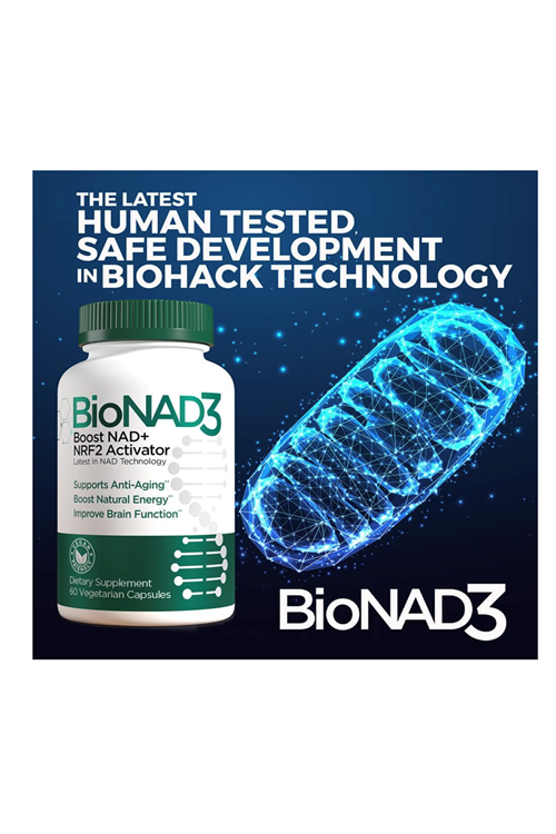 BioNAD3 NAD+ Booster Anti Aging 60 Capsul.Usa Amazon Best Seller. 4049