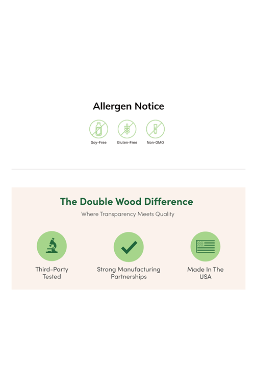 Double Wood Grass Fed Beef Liver 1000mg 180 Capsul. Usa Version 38.