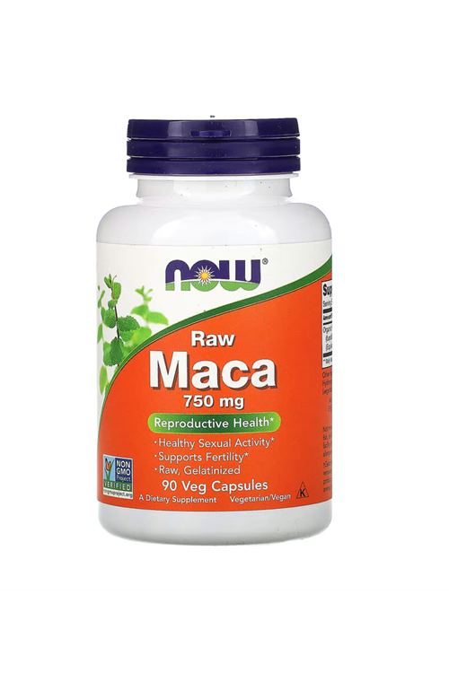NOW Foods  Maca  Raw  750mg  90 Veg Capsul.Usa Version 3943.