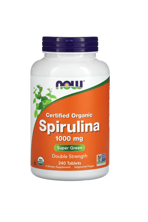 NOW Foods, Certified Organic Spirulina, 1,000 mg, 240 Tablets.Usa Menşei. 4050