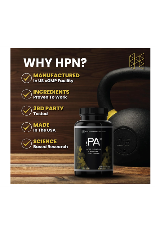 HPN PA-7  Phosphatidic Acid 96 Tablet Muscle Builder - Boost mTOR. Usa Version 74.