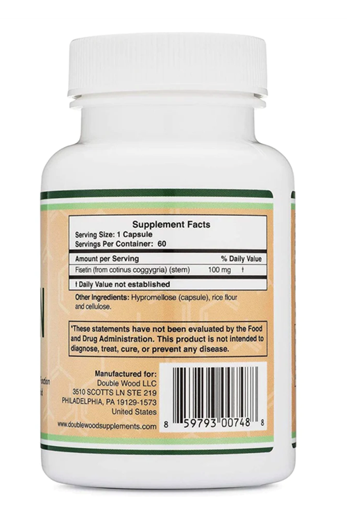 Double Wood (Ösg Özel Sporcu Gıdaları) Fisetin 100mg 60 Capsul.41.
