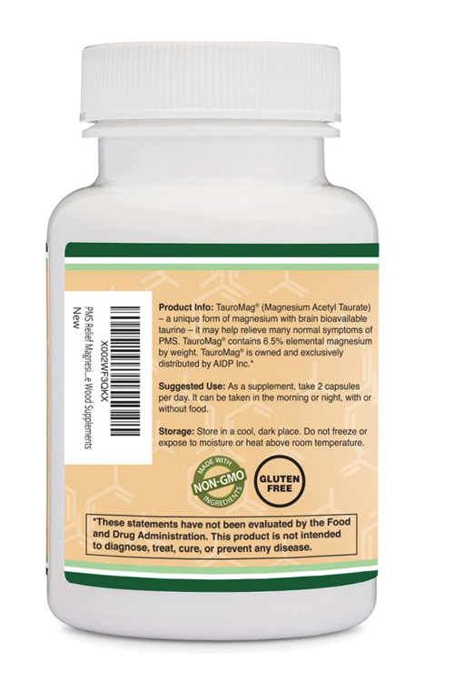 Double Wood  Magnesium Acetyl-Taurate  700mg 60 Capsul. ABD Menşei 37.