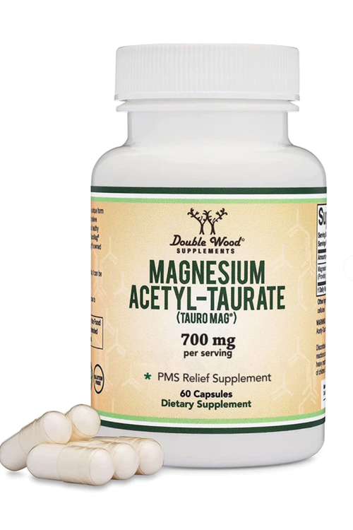 Double Wood  Magnesium Acetyl-Taurate  700mg 60 Capsul. ABD Menşei 37.