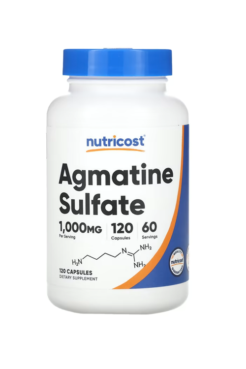 Nutricost, Agmatine Sulfate, 1,000 mg, 120 Capsules.Usa.3832.