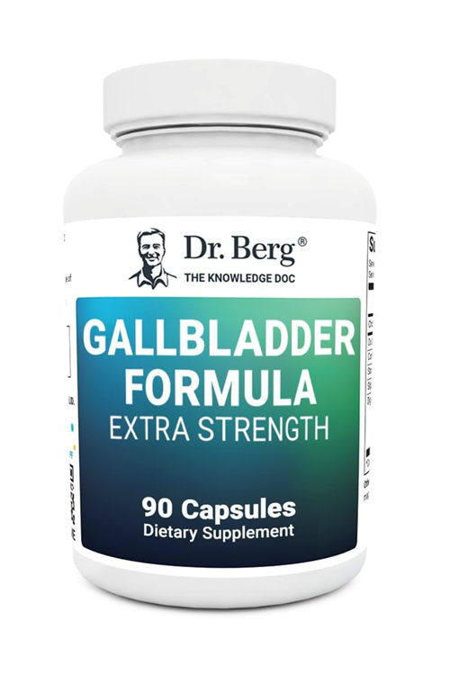 Dr. Berg Gallbladder Formula Extra Strength - Made w/Purified Bile Salts & Ox Bile Digestive Enzymes - Includes Carefully Selected Digestive Herbs - Full 45 Day Supply - 90 Capsules.4064.
