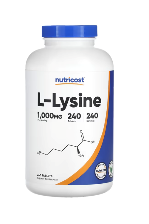 Nutricost, L-Lysine, 1,000 mg , 240 Tablets.3933