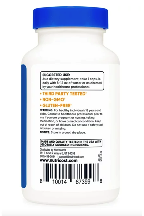 Nutricost Serrapeptase 120,000 SPU, 120 Capsules - Vegetarian.40.