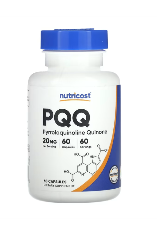 Nutricost PQQ (Pyrroloquinoline Quinone) 20mg, 60 Capsules - Non-GMO, Gluten Free. ABD MENŞEİ.4140
