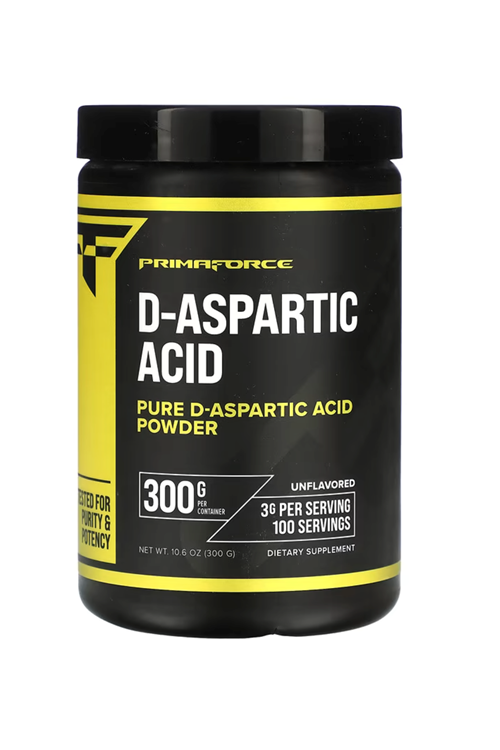 Primaforce DAA D-Aspartic Acid 300 Grams (100 Servings), Unflavored, Vegetarian, Non-GMO.Abd Menşei.39.