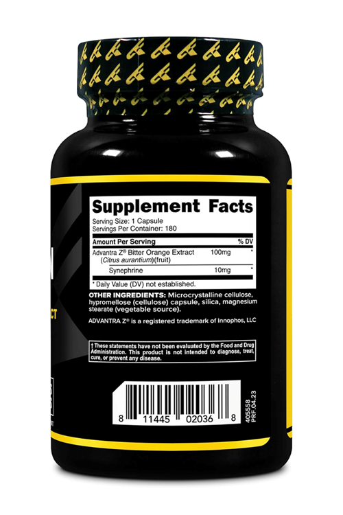 PrimaForce Syneburn Supplement, 180 Capsules – Synephrine from ADVANTRA Z..Usa.31.