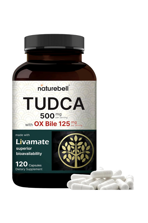 NatureBell TUDCA 500mg with OX Bile 125mg  120 Capsul.Usa Amazon Best Seller.47.
