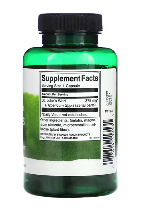 Swanson, Full Spectrum St. John's Wort, 375 mg , 120 Capsules. Usa Version 3725