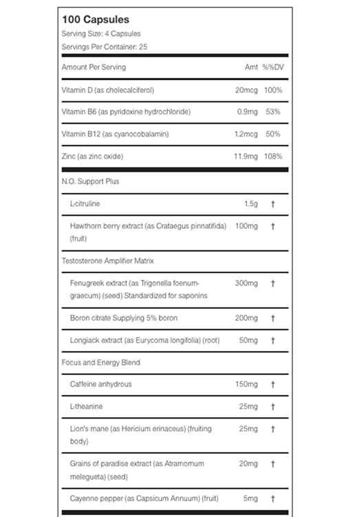 Muscletech  3-in-1 Testosterone Booster 100 Capsul. ABD Menşei.3956