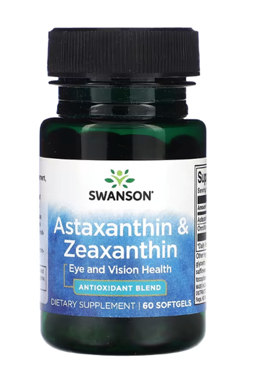 Swanson, Astaxanthin 4mg & Zeaxanthin 4mg 60 Softgels. Usa Versiondur..Eu Version Değildir.3629