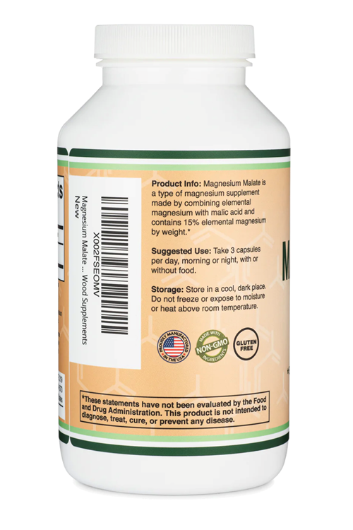 Double Wood Magnesium Malate (ÖSG ÖZEL SPORCU GIDALARI) 1500mg 420 Capsul.43.