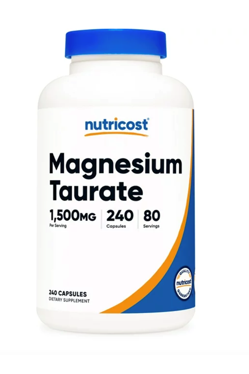 Nutricost Magnesium Taurate (240 Capsules, 80 Servis  1500 mg Magnesium Taurate Per Serving) Gluten Free, Non-GMO, Vegan.39.