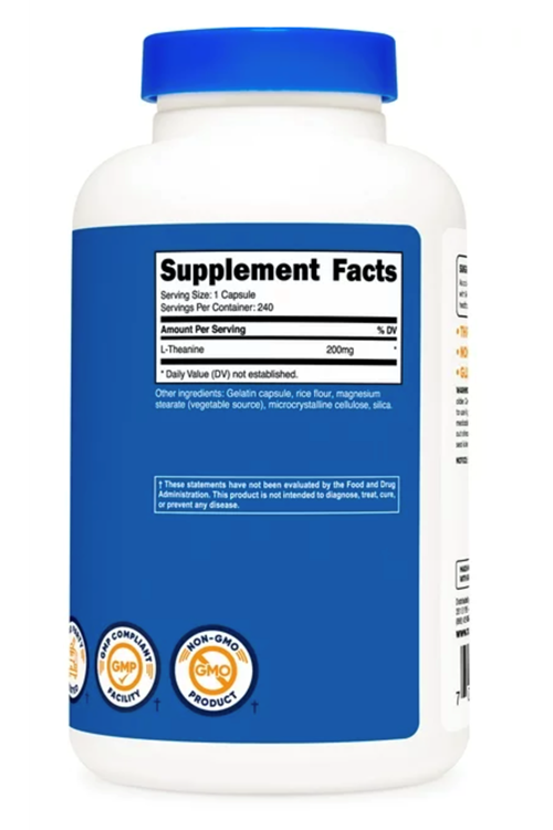Nutricost L-Theanine  200 mg  240 Capsules.Usa.43.