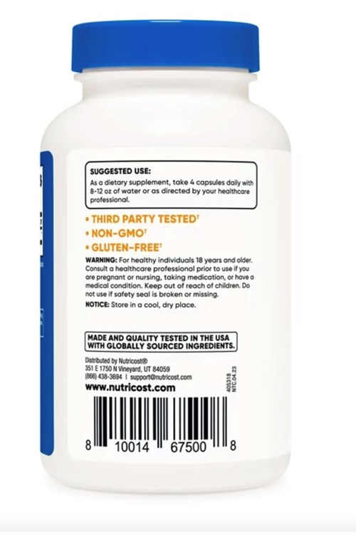 Nutricost L-Leucine 2,000mg Supplement, 120 Vegetarian Capsules, 30 Servings.Usa 36.