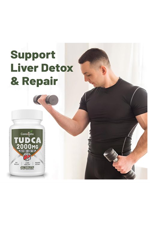 Canarata TUDCA Liver  2000mg - Strong Bile Salts  Liver Detox & Cleanse - Liver and Gallbladder 60 Tablets. UsaAmazon Best Seller.4052