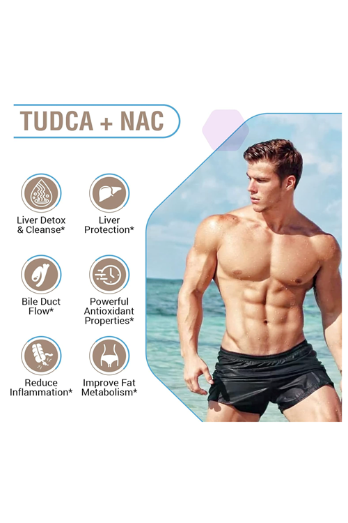 Zingicin TUDCA with N.A.C 1200mg - 60 Capsules,Powerful TUDCA Bile Salt Plus N-Acetyl-Cysteine.Usa Amazon Best Seller.50.