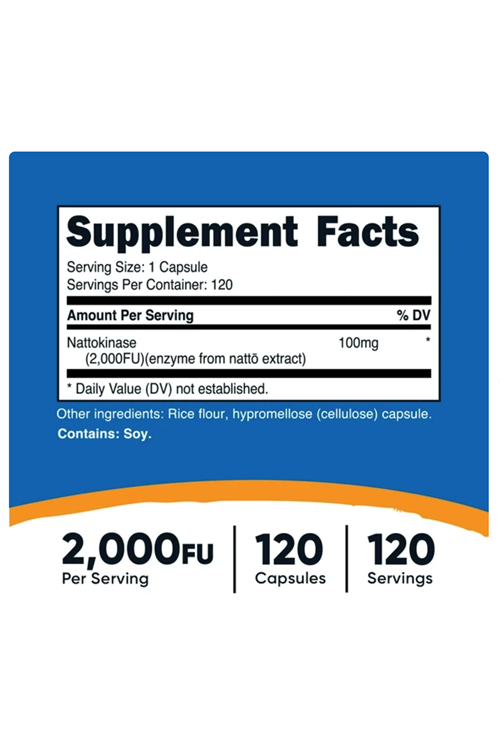 Nutricost Nattokinase 2000FU 120 Vegi Capsul.Usa Menşei 38.