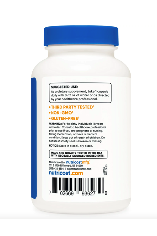 Nutricost Zinc Picolinate 50mg (240 Vegetarian Capsules) - Gluten Free & Non-GMO.Abd Menşei.4147.