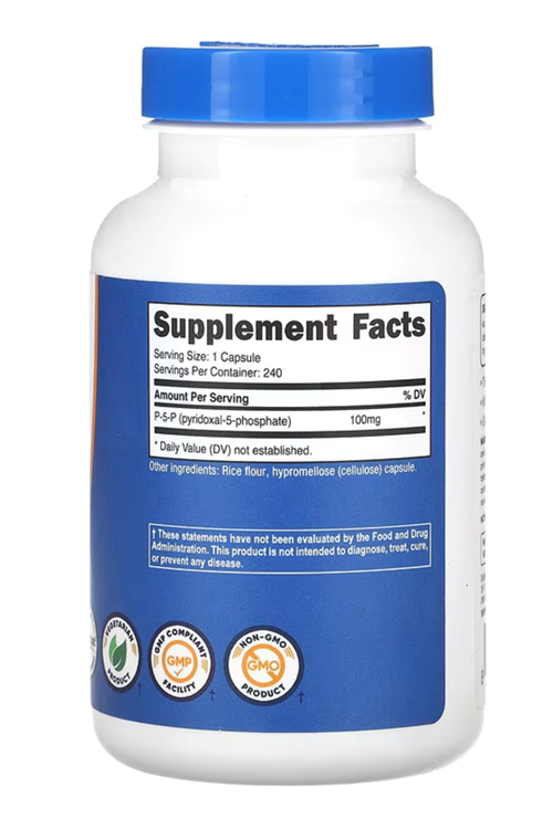 Nutricost P-5-P, 100 mg, 240 Capsules.Made ın Usa.43.