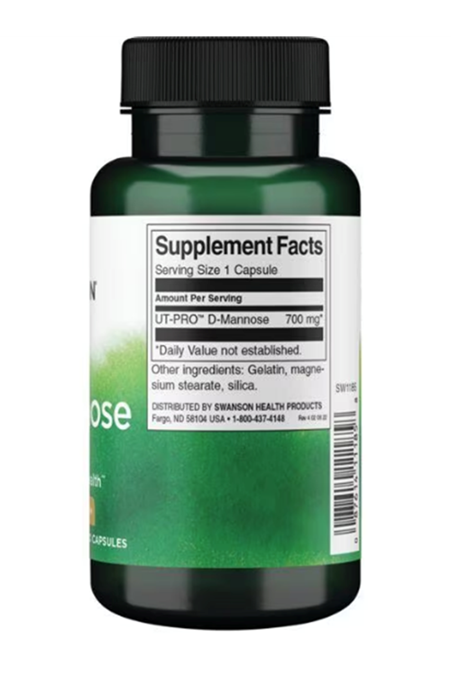 Swanson Premium D-Mannose 700mg 60 Capsul. Usa Version 3532