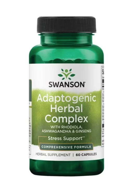 Swanson Premium Adaptogenic Herbal Complex with Rhodiola, Ashwaganda & Ginseng 60 capsul.Usa Version 42.