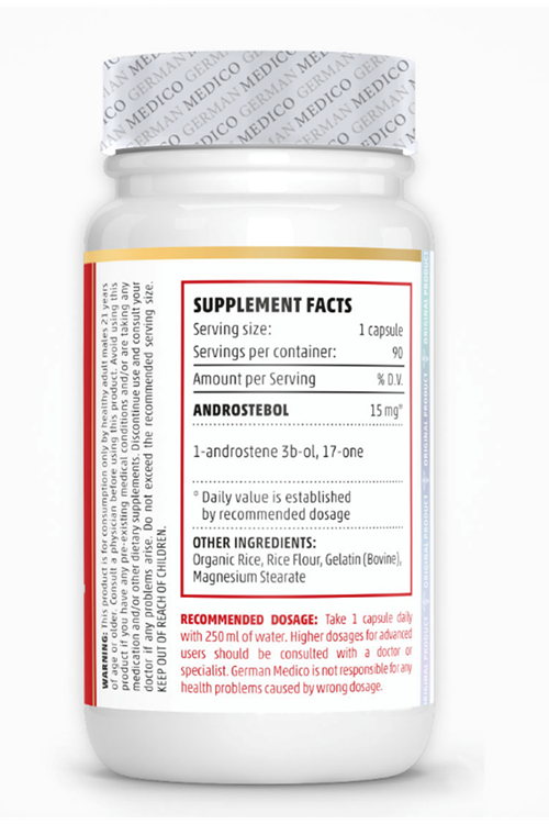 German Medıco ANDROSTEBOL  90 Capsul. (Verıfy + Kare Kod Mevcut) Orj Ürün.3947