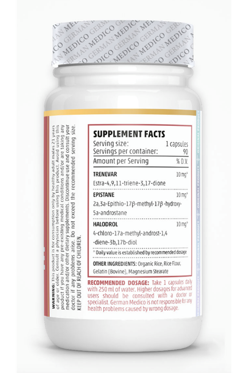 German Medıco TRENSTANE 30mg 90 Capsul. (Verıfy + Kare Kod Mevcut) Orj Ürün.51.