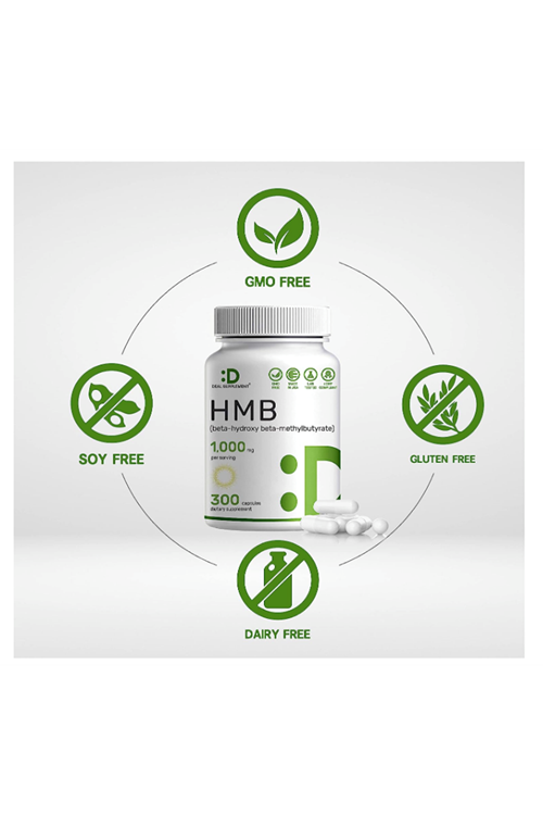 Deal Supplement Ultra Strength HMB Supplements 1000mg Per Serving, 300 Capsul. USA VERSİON.3737
