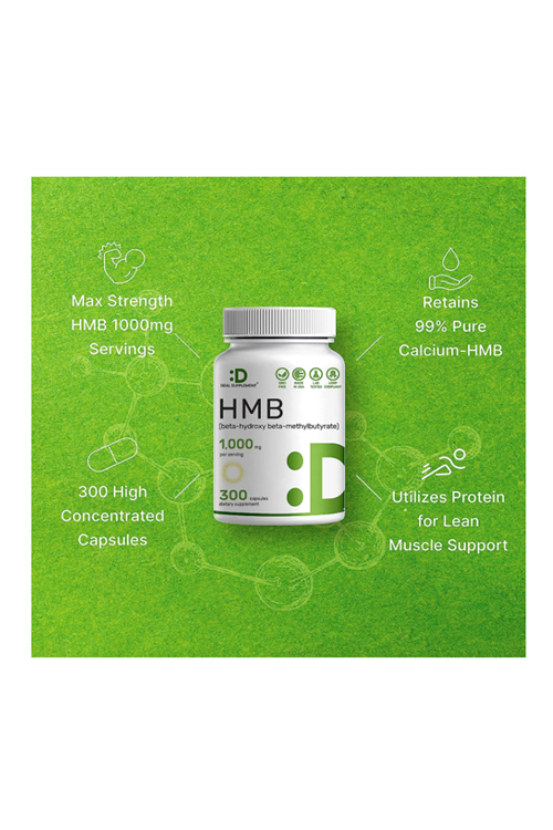 Deal Supplement Ultra Strength HMB Supplements 1000mg Per Serving, 300 Capsul. USA VERSİON.3737