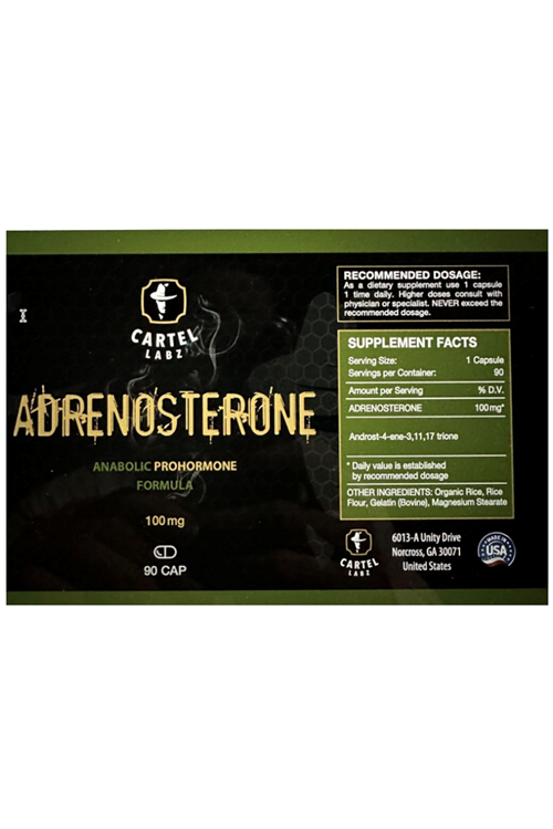 Cartel Labz Adrenosterone 100mg 90 Capsul.MADE IN USA..50.