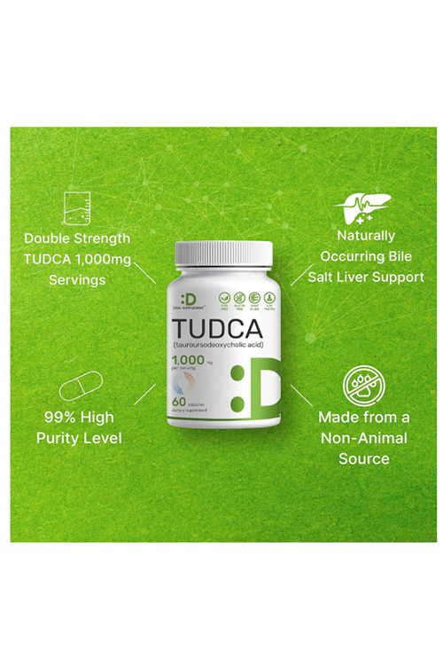DEAL Supplement TUDCA Supplement 1000mg Per Serving, 60 Capsules.Usa Version 3844