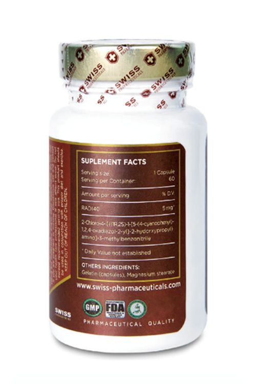 Swiss Pharmaceuticals  Testolone  RAD 140  60 Capsul.55.